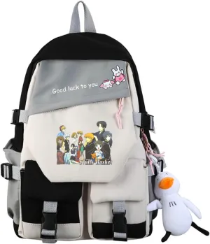 ISaikoy Anime Fruit Basket Backpack Kyo Soma Tohru Yuki Bookbag Daypack School Bag Shoulder Bag 2