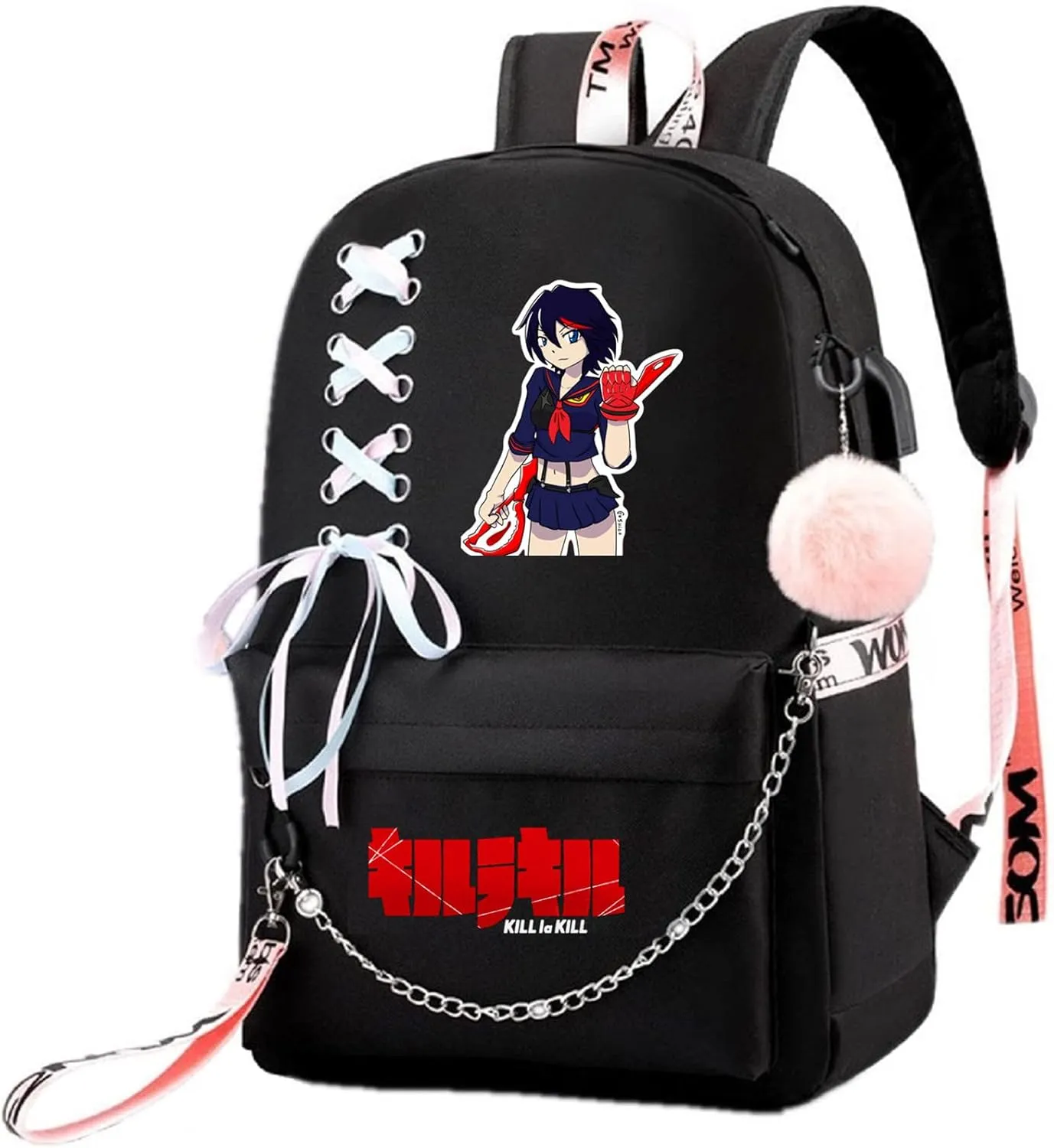ISaikoy Anime Kill la Kill Backpack Ryuko Matoi Shoulder Bag Bookbag Student School Bag Daypack Satchel A10