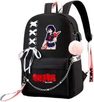 ISaikoy Anime Kill la Kill Backpack Ryuko Matoi Shoulder Bag Bookbag Student School Bag Daypack Satchel A10