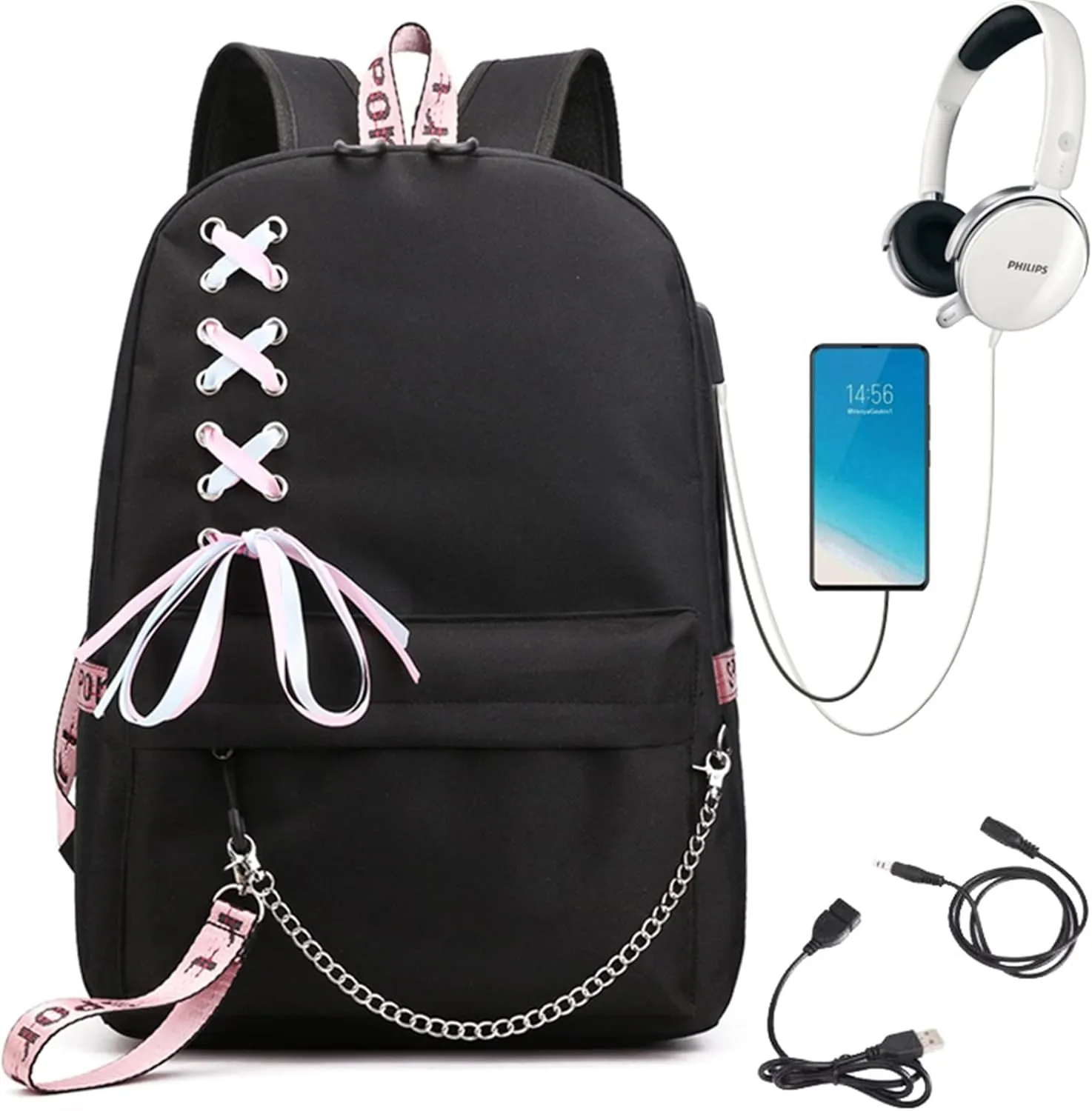 ISaikoy Anime Re:Zero kara Hajimeru Isekai Seikatsu Backpack Shoulder Bag Bookbag Student School Bag Daypack Satchel 1