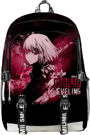 ISaikoy Anime Solo Leveling Backpack Daypack Laptop Bag 3D Printing School Bag Bookbag 3