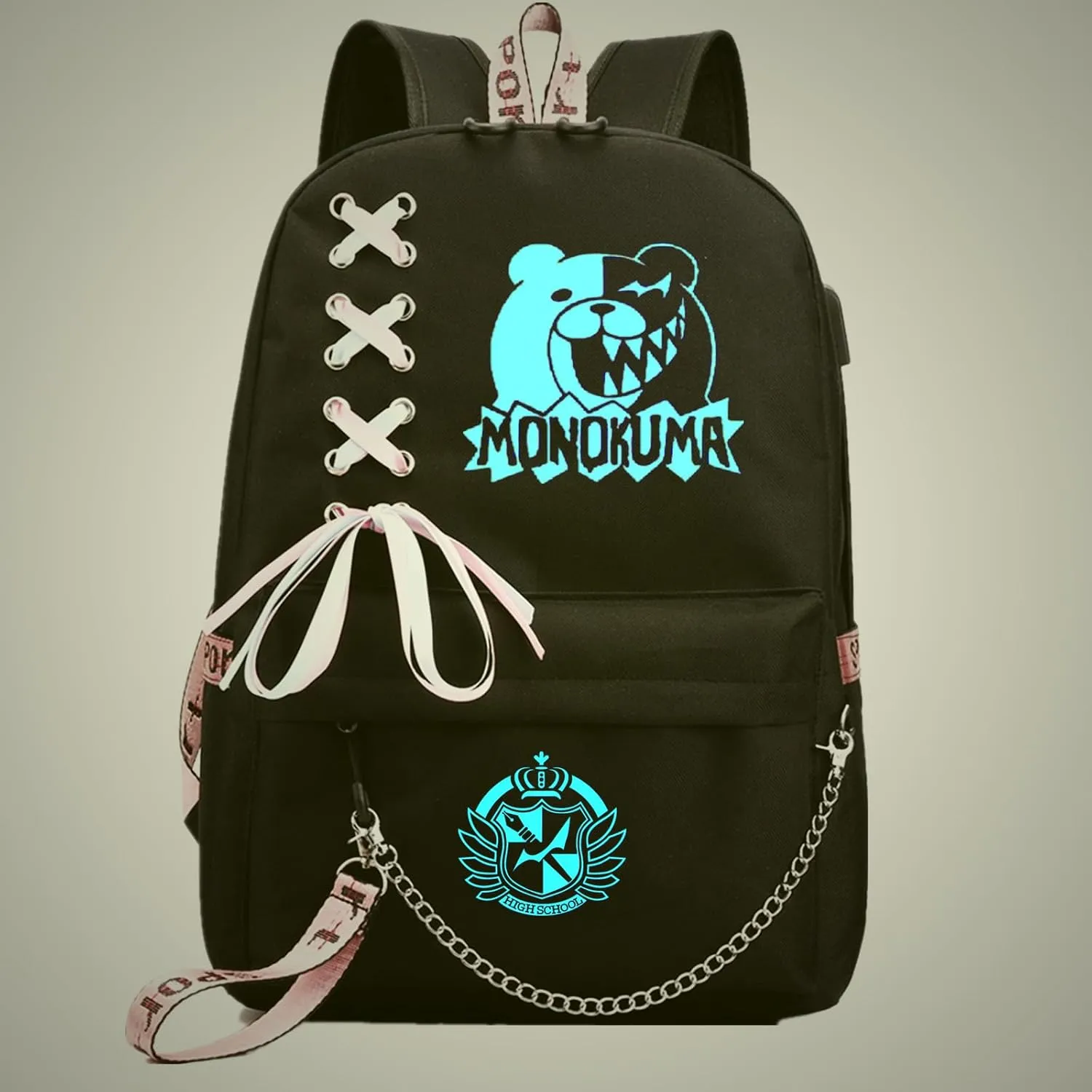 ISaikoy Luminous Anime Trigger Happy Havoc Backpack Satchel Bookbag Daypack School Bag Shoulder Bag
