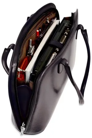 Jack Georges Milano Collection Large 3 Way Zip Tote