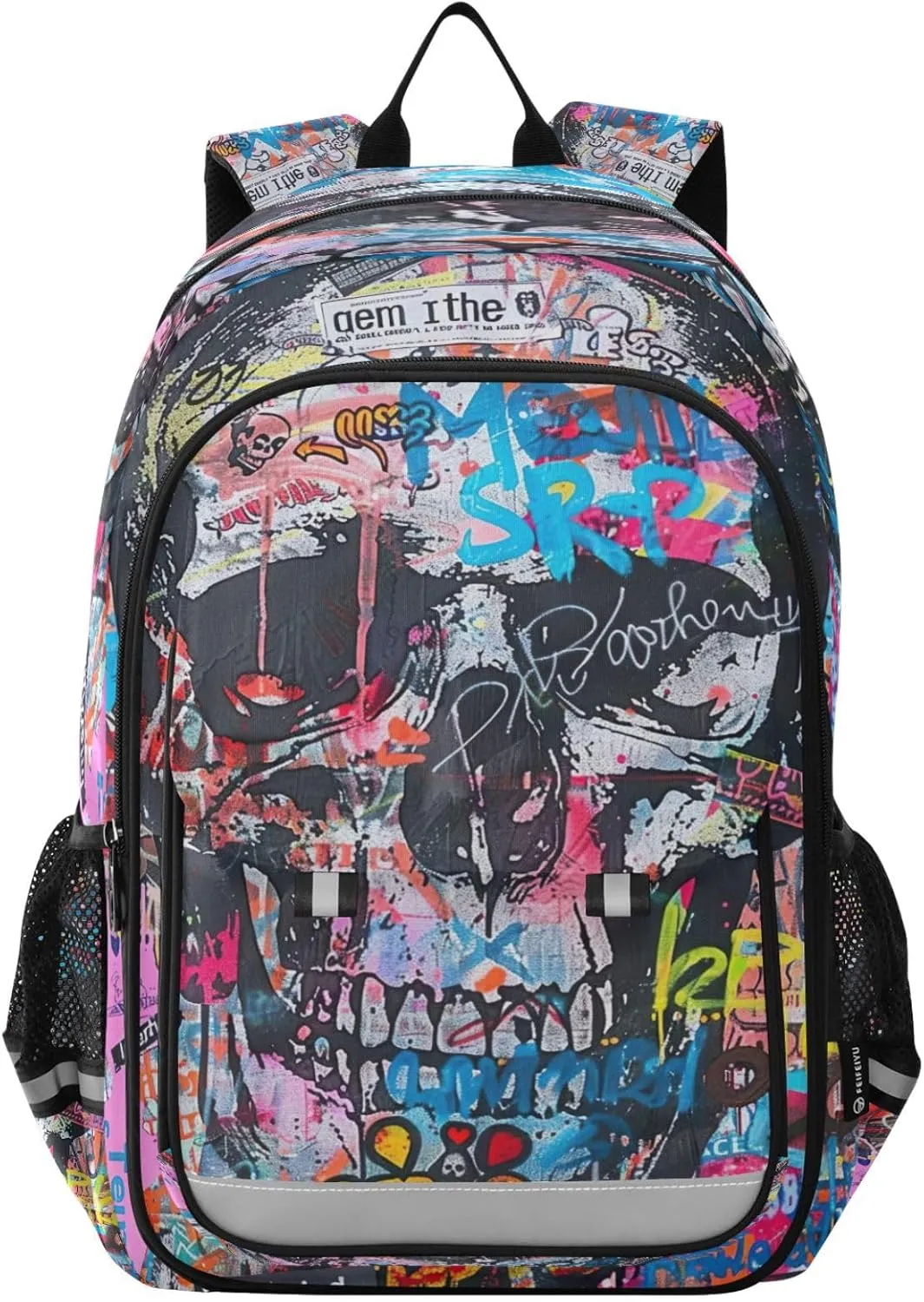 Joisal Colorful Urban Style Skull Kids' Backpacks for Girls Boys Waterproof Lightweight Durable Computer Backpack