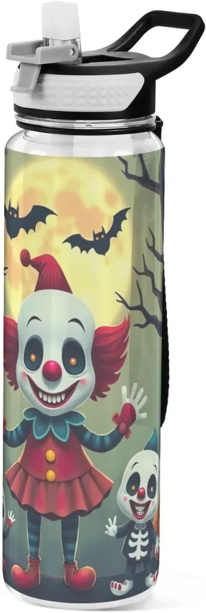 Joisal Cute Clown Family 1 Liter Water Bottles BPA-Free Water Bottle for Men for Sports, Cycling, Bike
