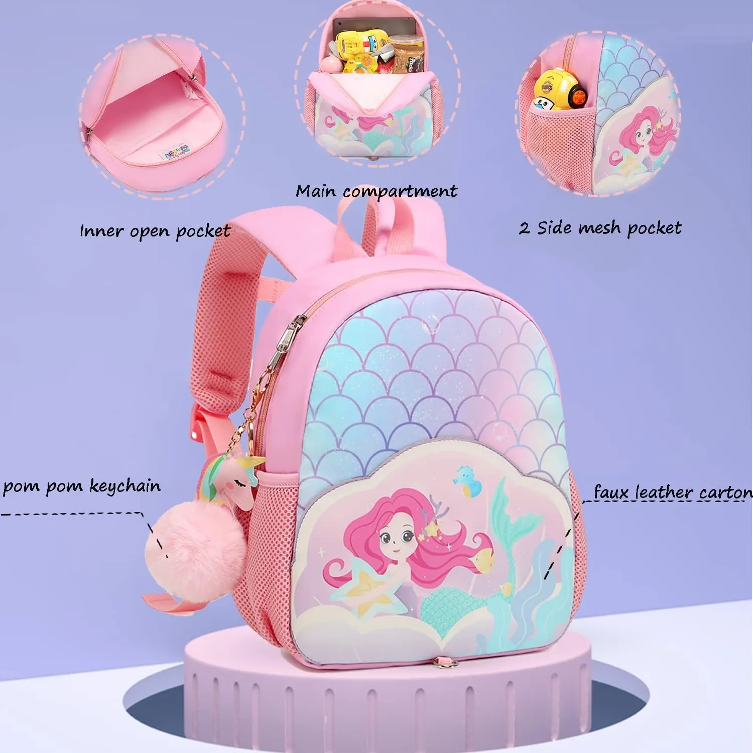 Jumpopack Toddler Backpack for Girls Preschool Backpack for Girls Kids' Backpacks Small Mini Toddler Backpack Toddler Bookbag