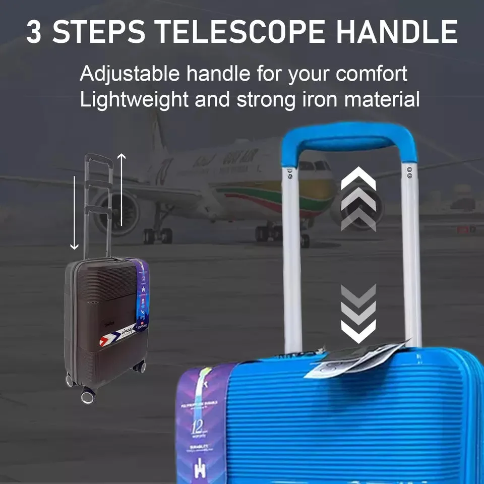 Justpack Pl106-  PP unbreakable 8 wheels Medium Luggage