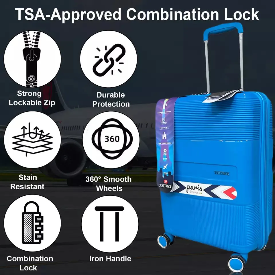 Justpack Pl106-  PP unbreakable 8 wheels Medium Luggage