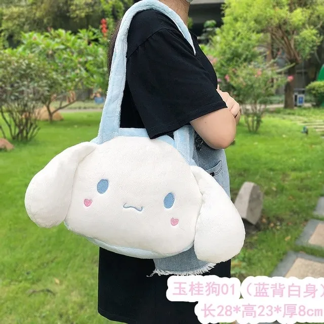 Kawaii Plush Cinnamoroll My Melody Bagpack