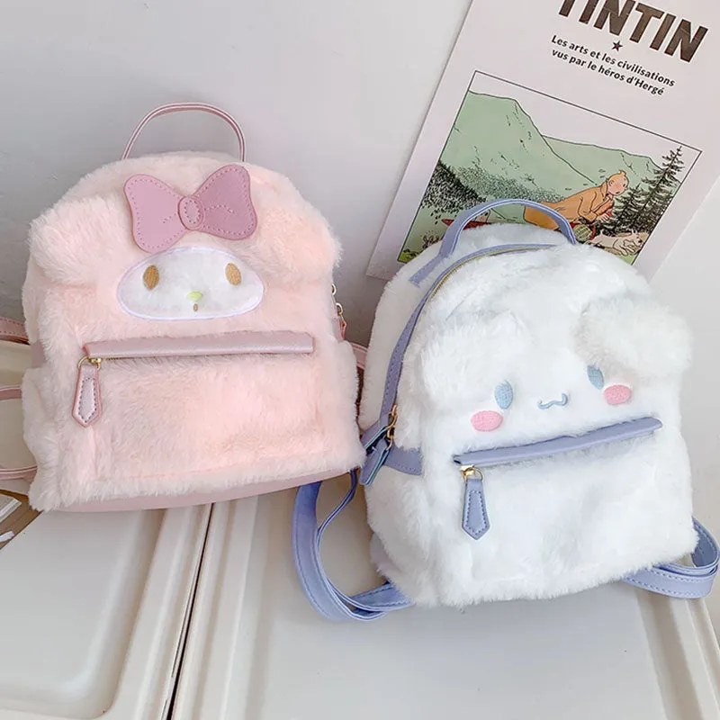 Kawaii Plush Cinnamoroll My Melody Bagpack