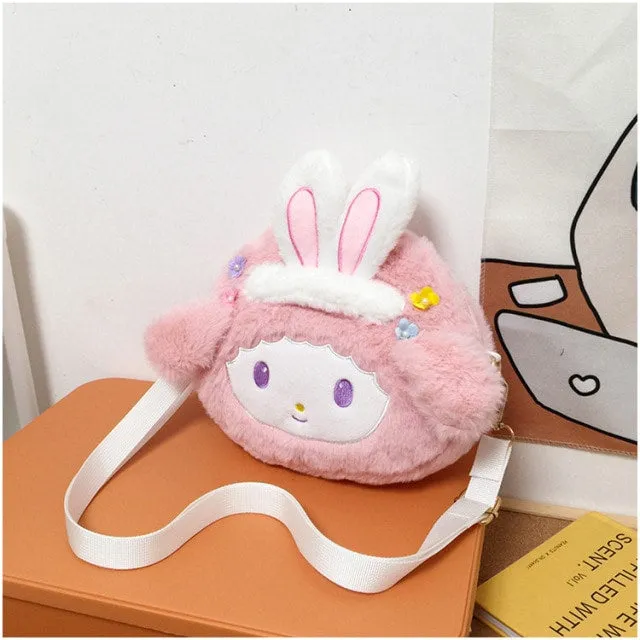 Kawaii Plush Cinnamoroll My Melody Bagpack