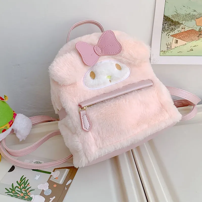 Kawaii Plush Cinnamoroll My Melody Bagpack