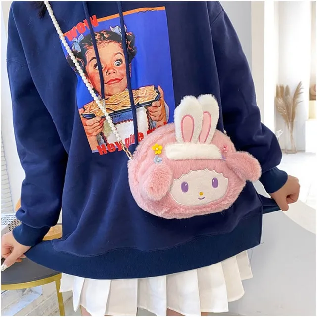 Kawaii Plush Cinnamoroll My Melody Bagpack