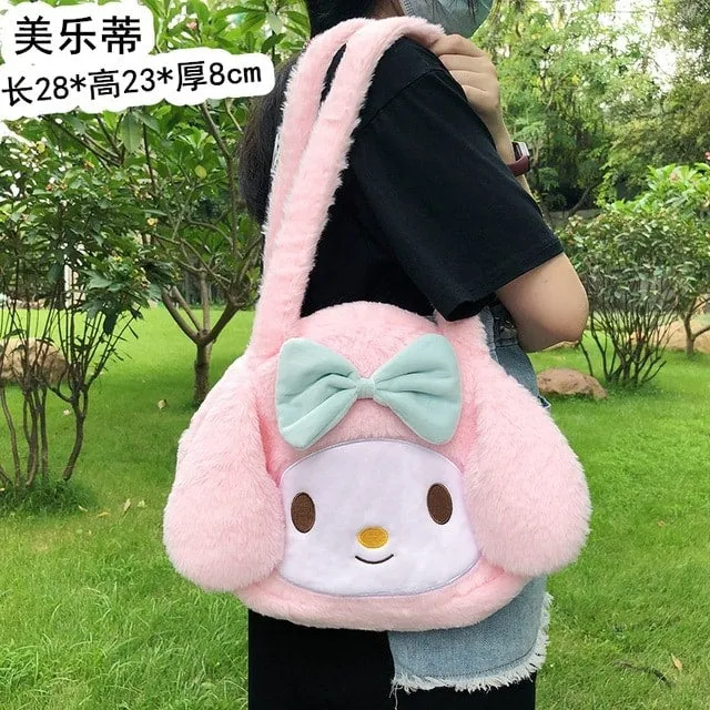 Kawaii Plush Cinnamoroll My Melody Bagpack