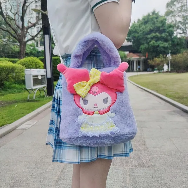 Kawaii Plush Cinnamoroll My Melody Bagpack