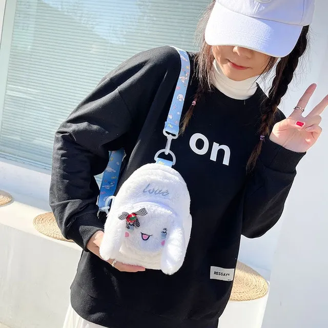 Kawaii Plush Cinnamoroll My Melody Bagpack