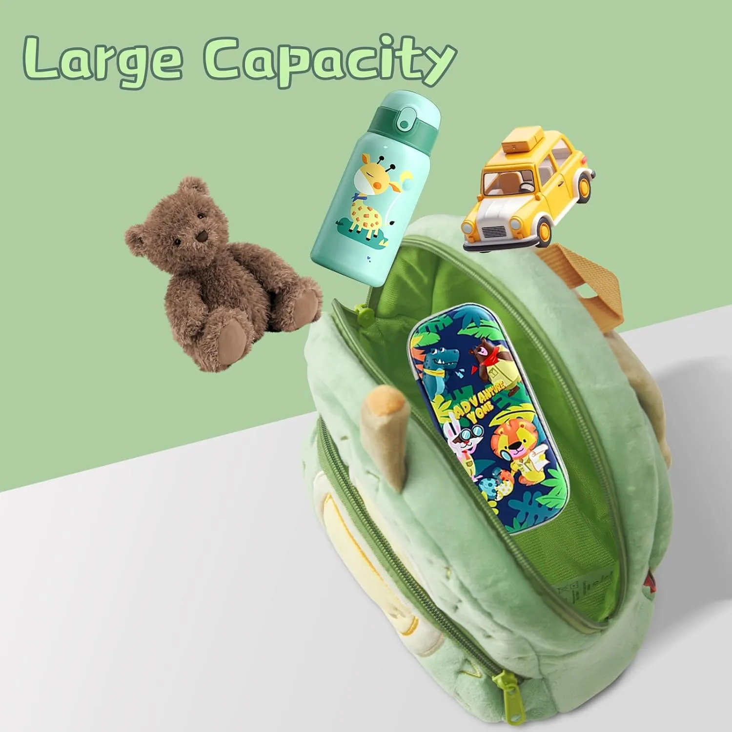 Kids Backpack for Boys Girls, Cute Toddler Backpack Preschool Kindergarten Child Bookbag, Mini Travel Bag for Ages 2-6 Year Old Birthday Gift