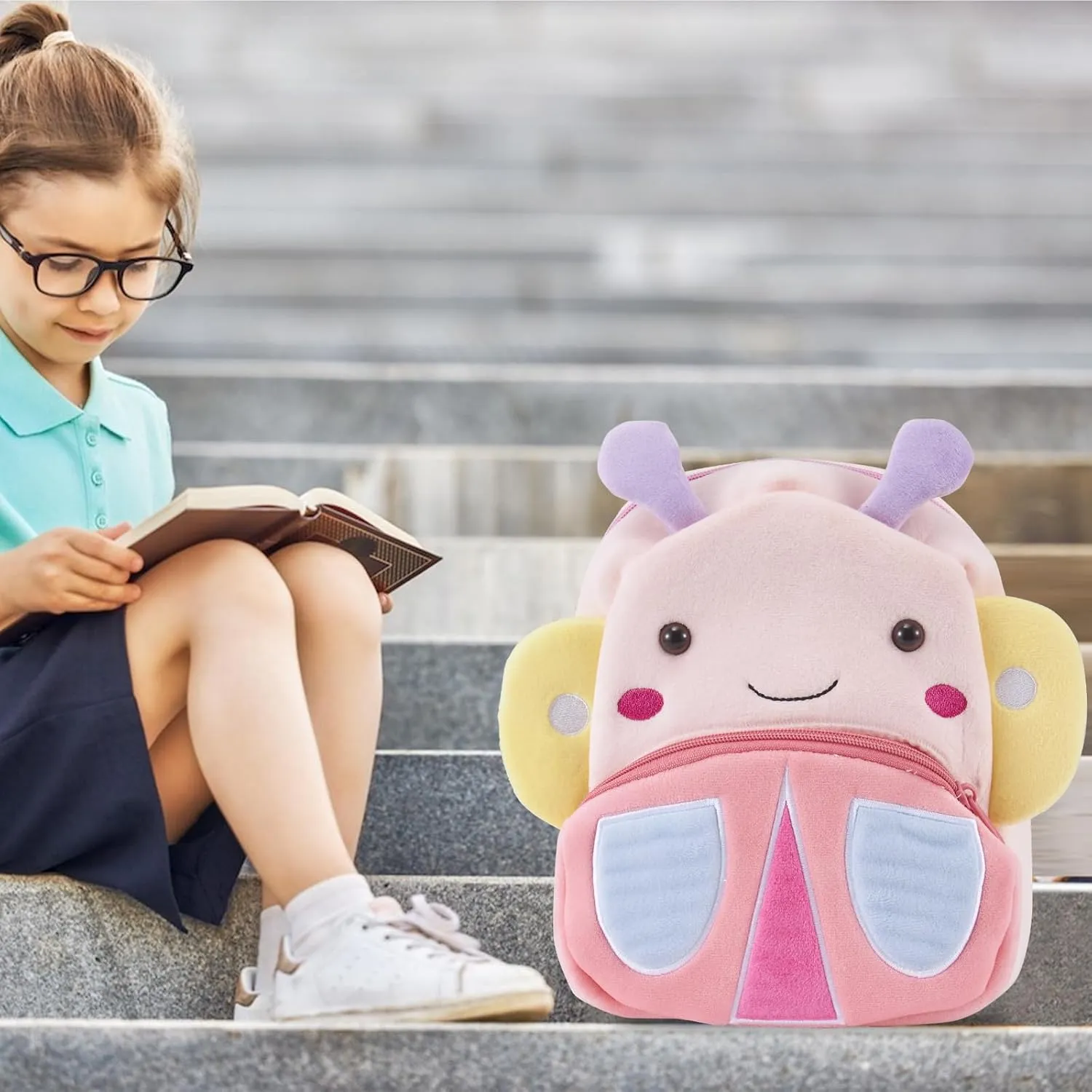 Kids Backpack for Boys Girls, Cute Toddler Backpack Preschool Kindergarten Child Bookbag, Mini Travel Bag for Ages 2-6 Year Old Birthday Gift