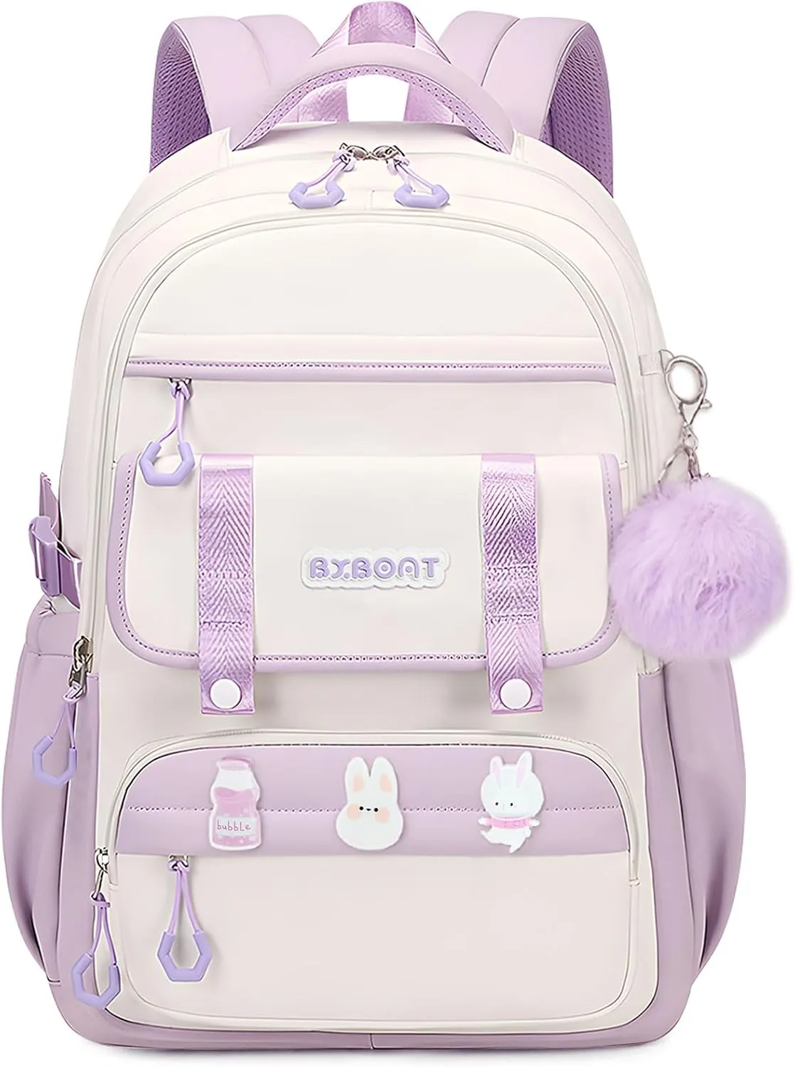 Kids Backpacks for Girls - Cute Girls Backpack for Elementary, Middle and High School Students - 18" Large Capacity School Bookbag - Waterproof & Multifunctional Travel Bag