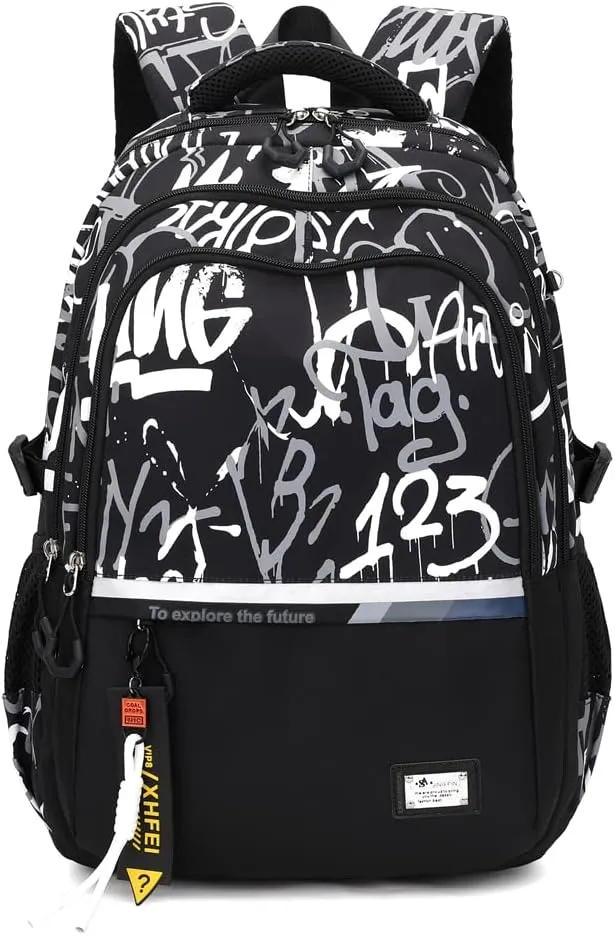 Kids School Backpack for Boys Casual Bookbags Elementary Middle School Bag Teens Lightweight Travel Backpack