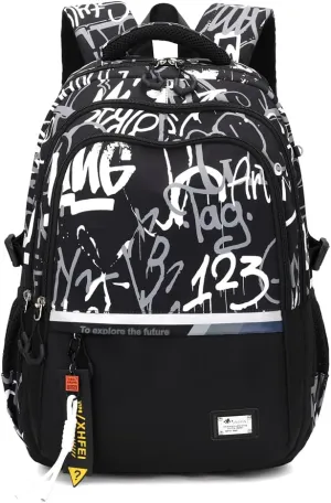 Kids School Backpack for Boys Casual Bookbags Elementary Middle School Bag Teens Lightweight Travel Backpack