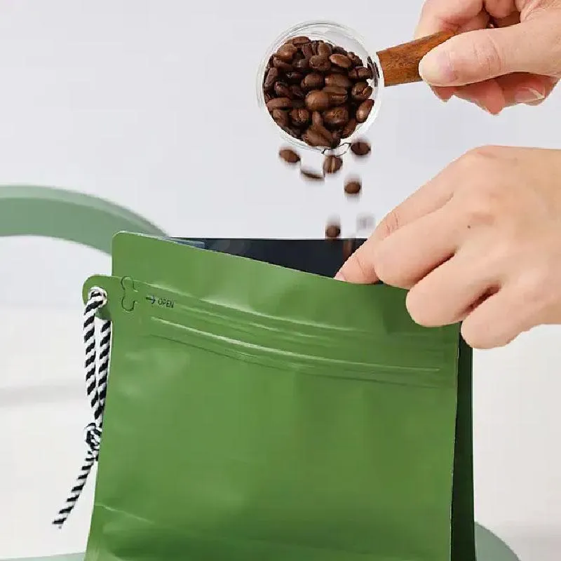 Lanyard Ziplock coffee Bag 6 Colors 20PCS