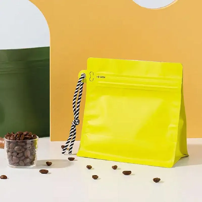 Lanyard Ziplock coffee Bag 6 Colors 20PCS