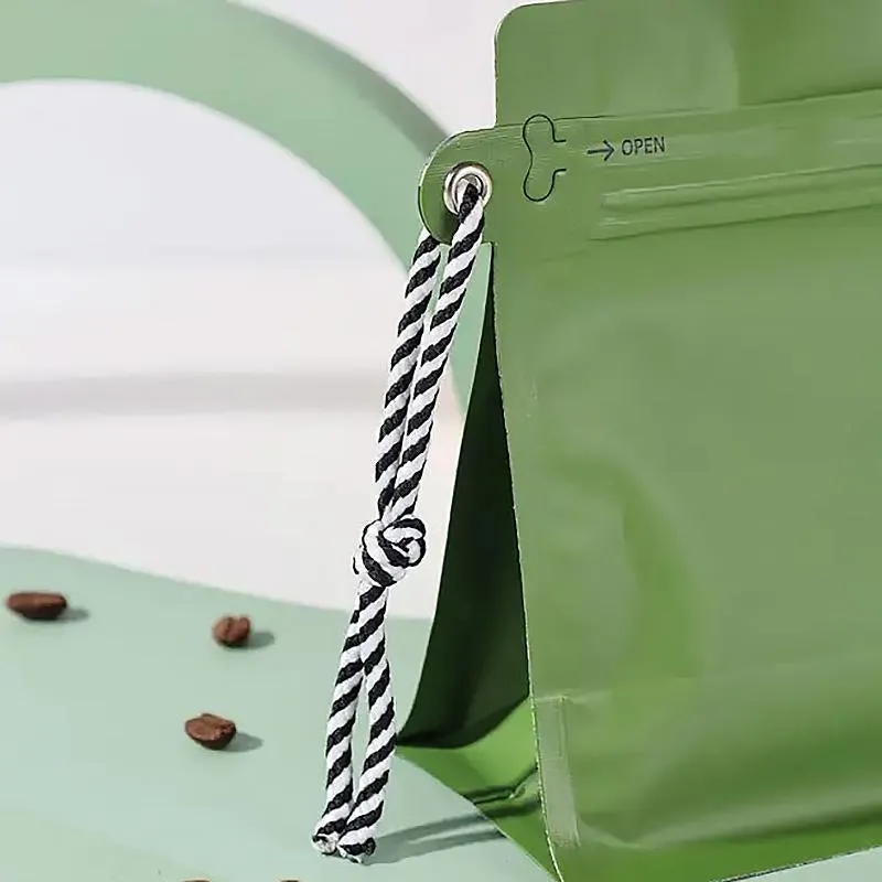 Lanyard Ziplock coffee Bag 6 Colors 20PCS