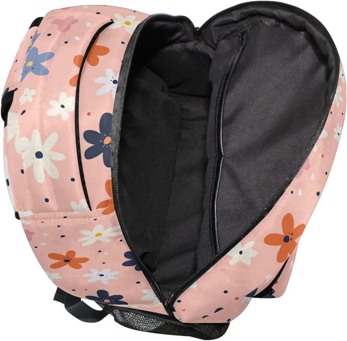 Laptop Backpack for Teenager Waterproof Travel Laptop Backpack with Chest Strap Gift Men & Women Parents' Day Beautiful Flowers