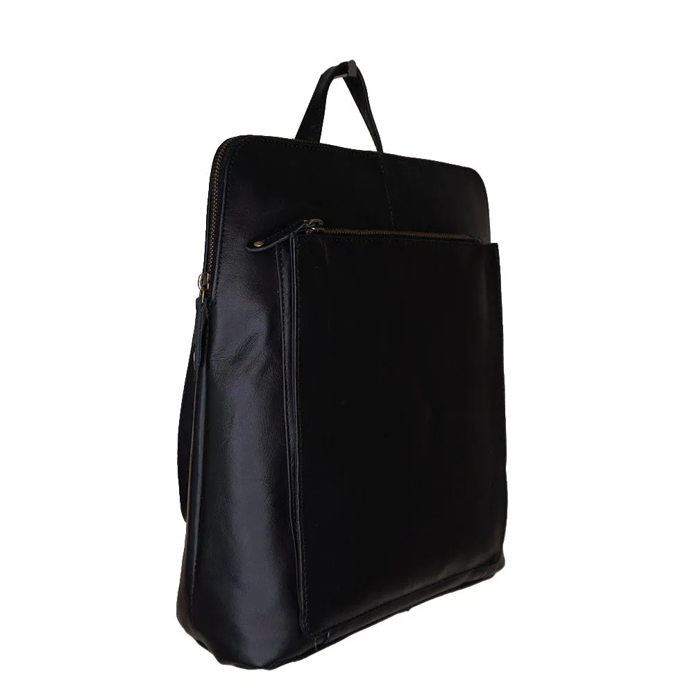 Large Backpack/ Shoulder Bag - 'Winchester' - (New England Buff Leather)