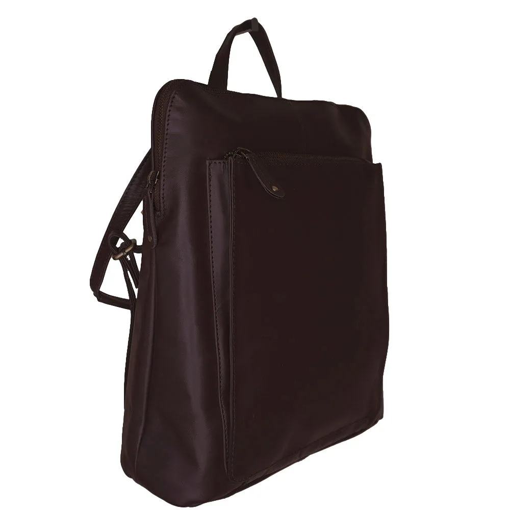 Large Backpack/ Shoulder Bag - 'Winchester' - (New England Buff Leather)