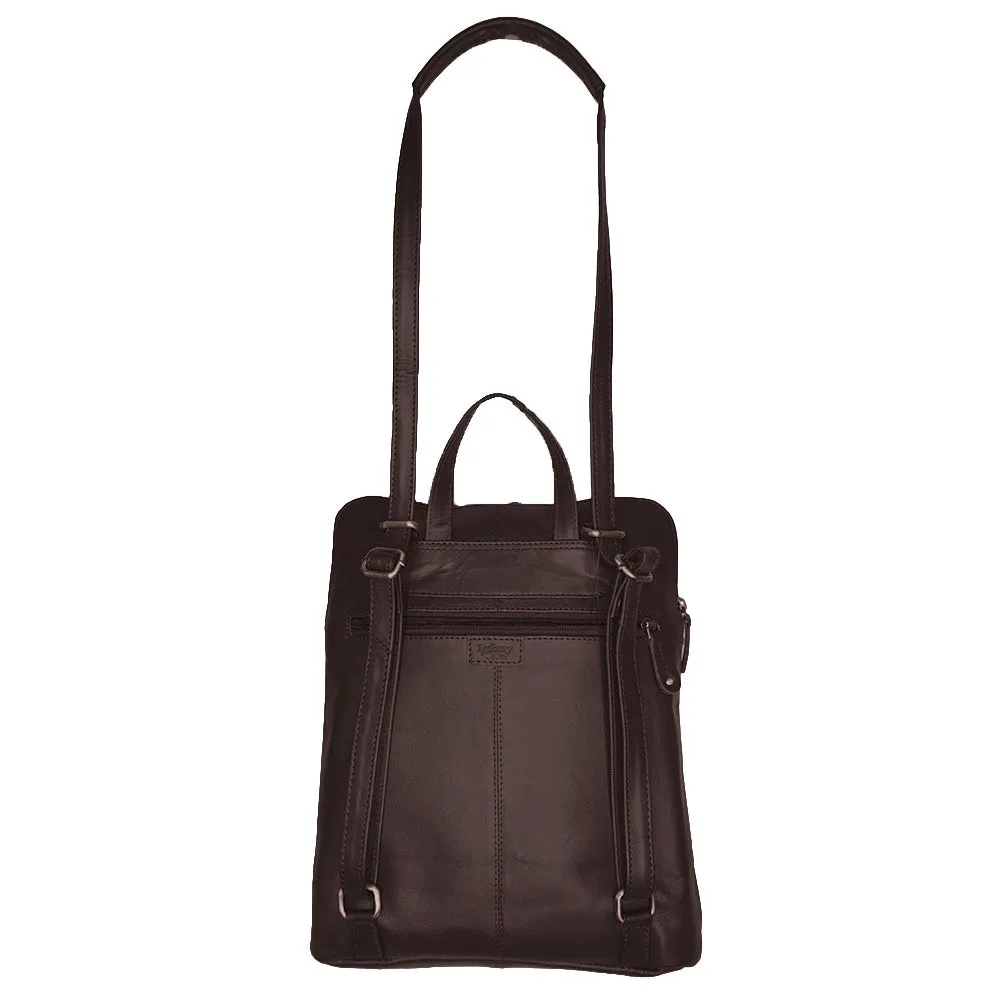 Large Backpack/ Shoulder Bag - 'Winchester' - (New England Buff Leather)