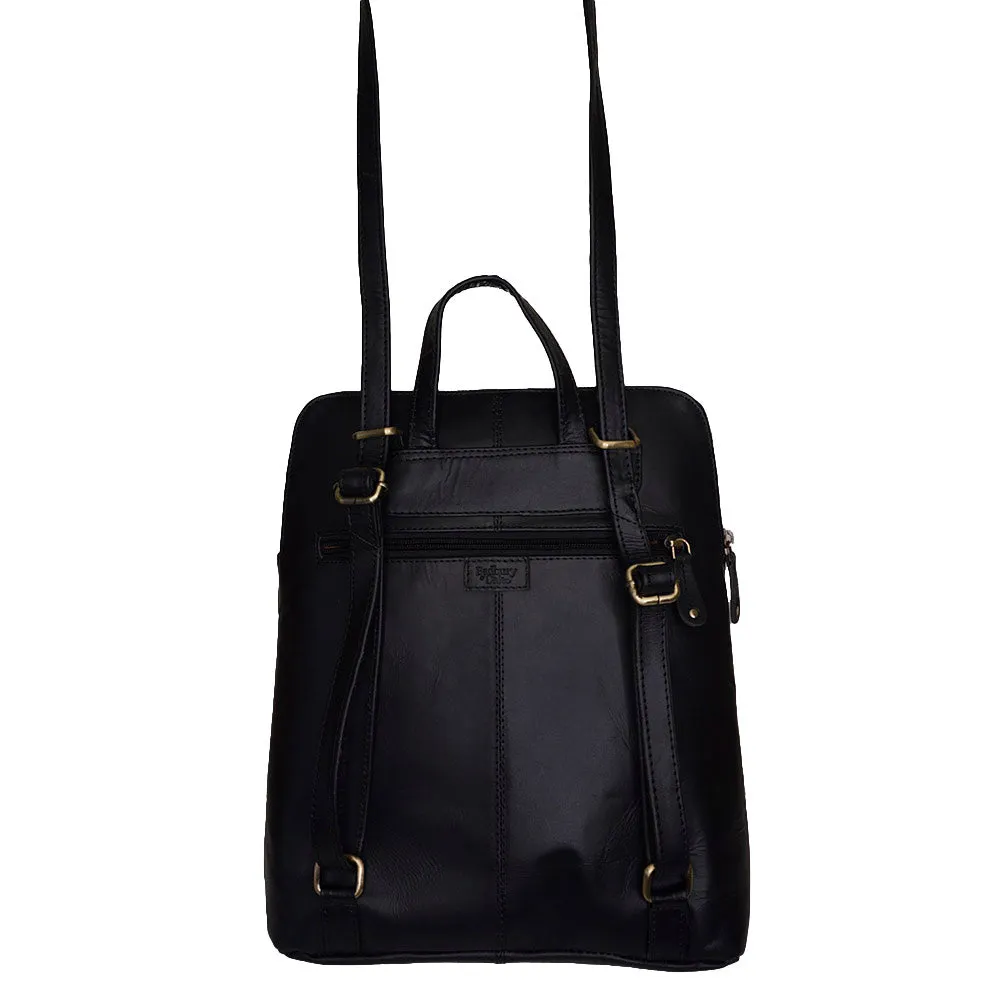 Large Backpack/ Shoulder Bag - 'Winchester' - (New England Buff Leather)