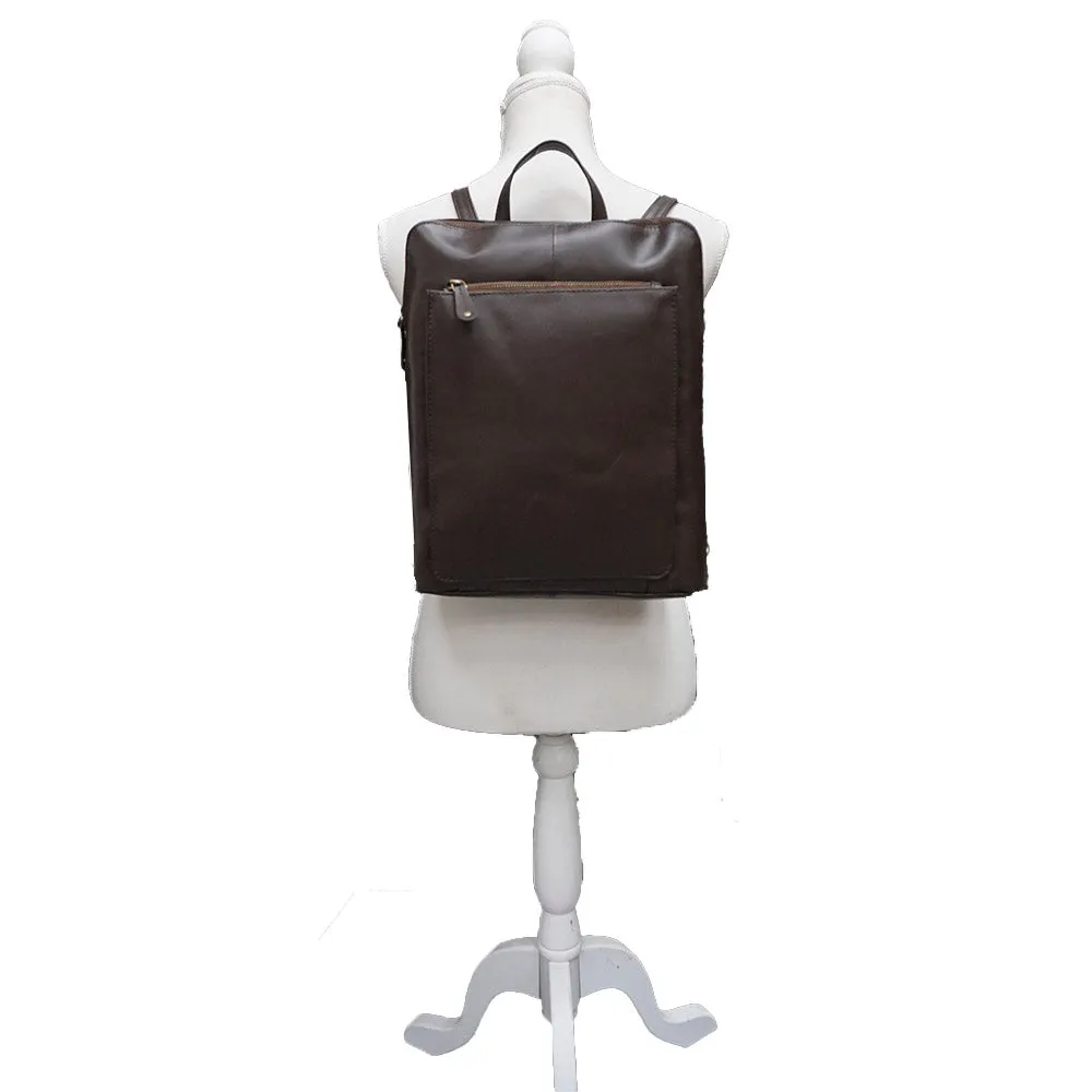 Large Backpack/ Shoulder Bag - 'Winchester' - (New England Buff Leather)
