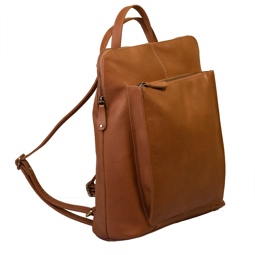 Large Backpack/ Shoulder Bag - 'Winchester' - (New England Buff Leather)