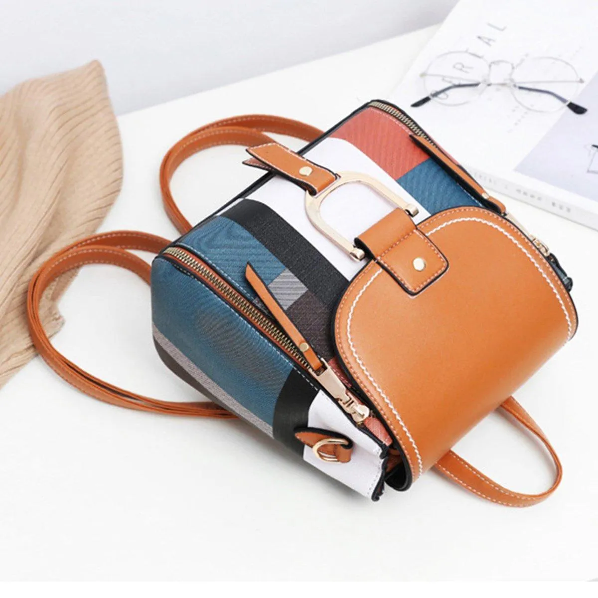 Large Capacity Shoulder Bag Backpack Casual School Bag Travel and Daily Use