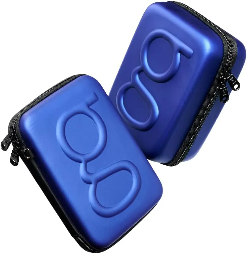 Large Diabetes Travel Case Hard Shell, Organizer for Glucose Monitor, Insulin Pen, BGL Strips, Syringe, Needles & Diabetic Supplies, Premium & Durable with Extra Compartment, Blue