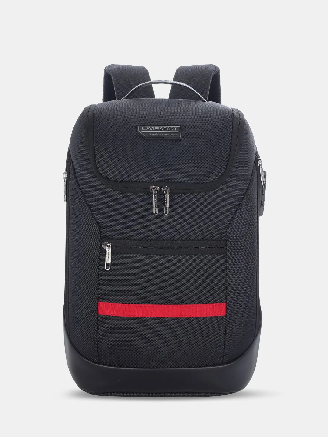 Lavie Sport Emperor 24L Anti-theft & Laptop Backpack For Men & Women - Black Colour