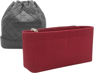 Lckaey Felt Purse Organizer Insert for backpack insert organizer 2074claret-S