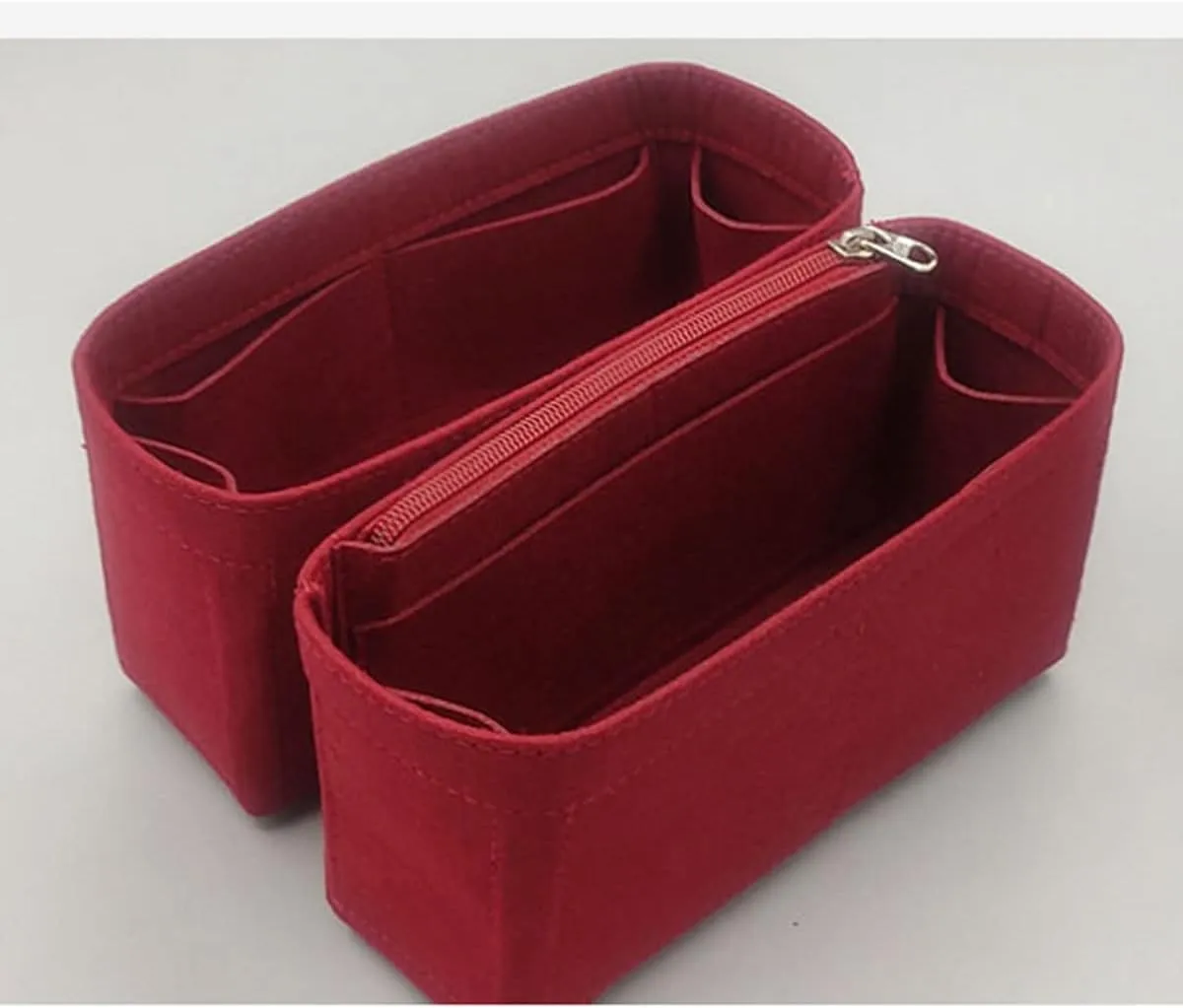 Lckaey Felt Purse Organizer Insert for backpack insert organizer 2074claret-S