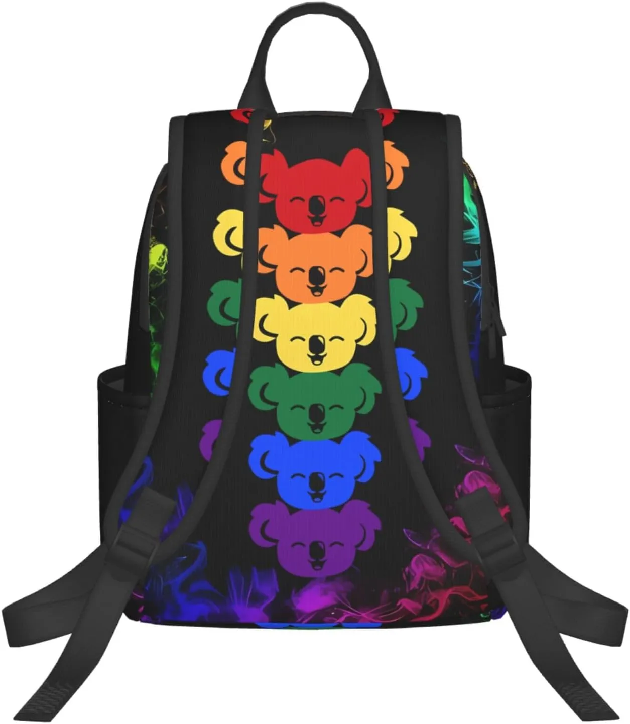 LGBT Rainbow Gay Pride Flag Koalas Travel Laptop Backpack Casual Backpacks Double Shoulder Daypack Notebook Rucksack Work Bags Sports Bag for Hiking Camping Beach