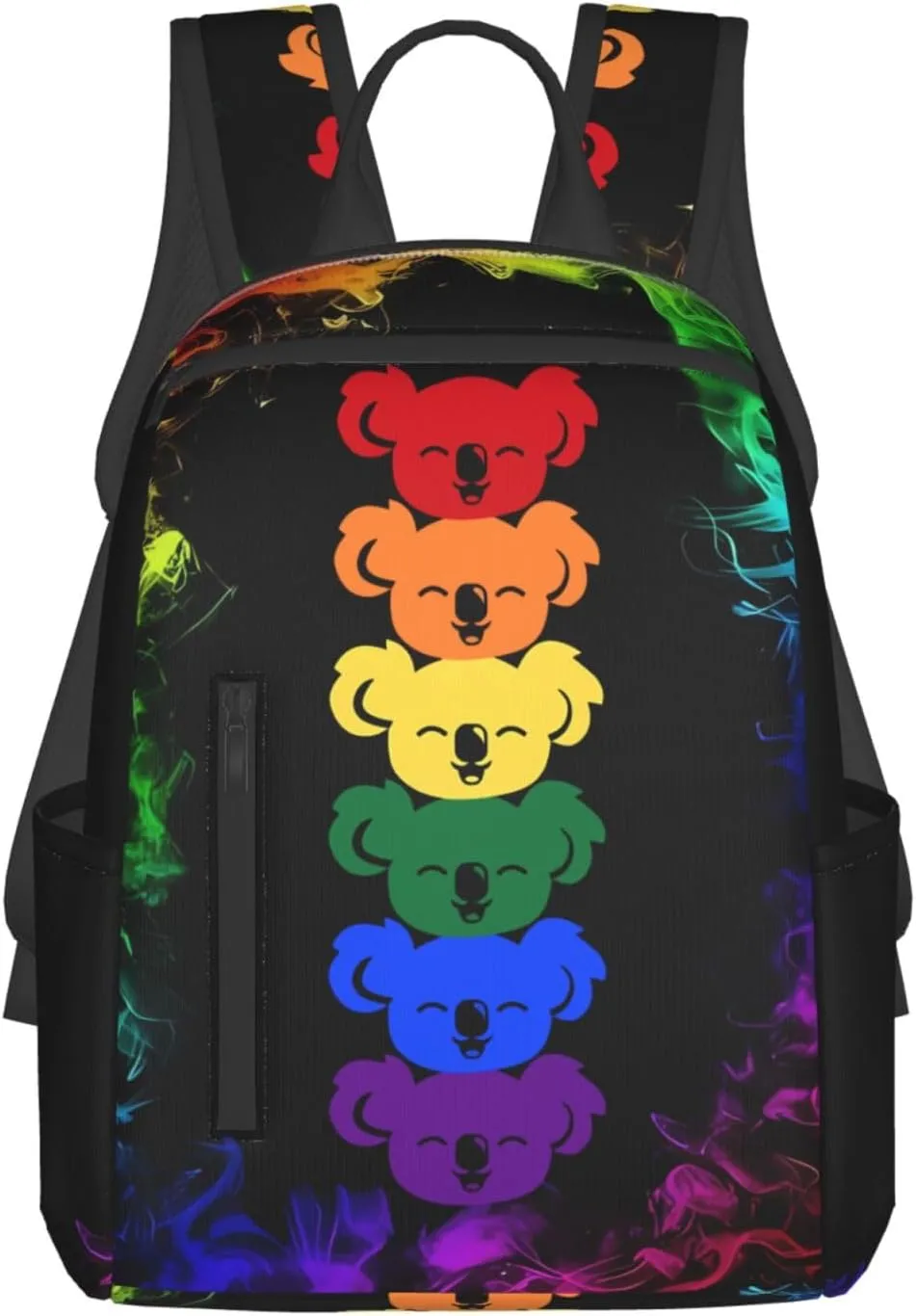 LGBT Rainbow Gay Pride Flag Koalas Travel Laptop Backpack Casual Backpacks Double Shoulder Daypack Notebook Rucksack Work Bags Sports Bag for Hiking Camping Beach