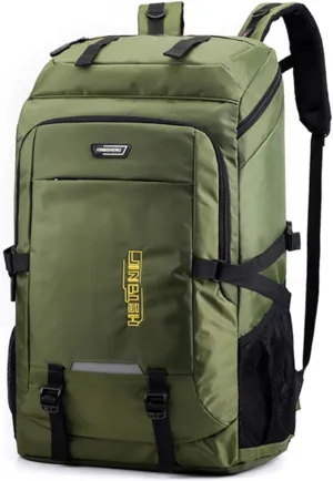 liuwei 80L Waterproof Camping Backpack for Men,Trekking Sport Bags Man Climbing Backpacks Outdoor Travel Bag Pack Unisex,Green