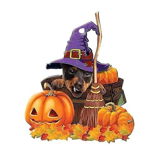 LOOM TREE® Halloween Pumpkin Halloween Decor Car Home Pendant for Table Home Cafes Style C | Parts & Accessories | Car & Truck Parts | Exterior | Exterior Door Handles