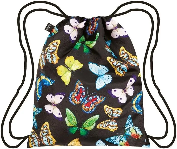LOQI Wild Butterflies Backpack, Multicolor