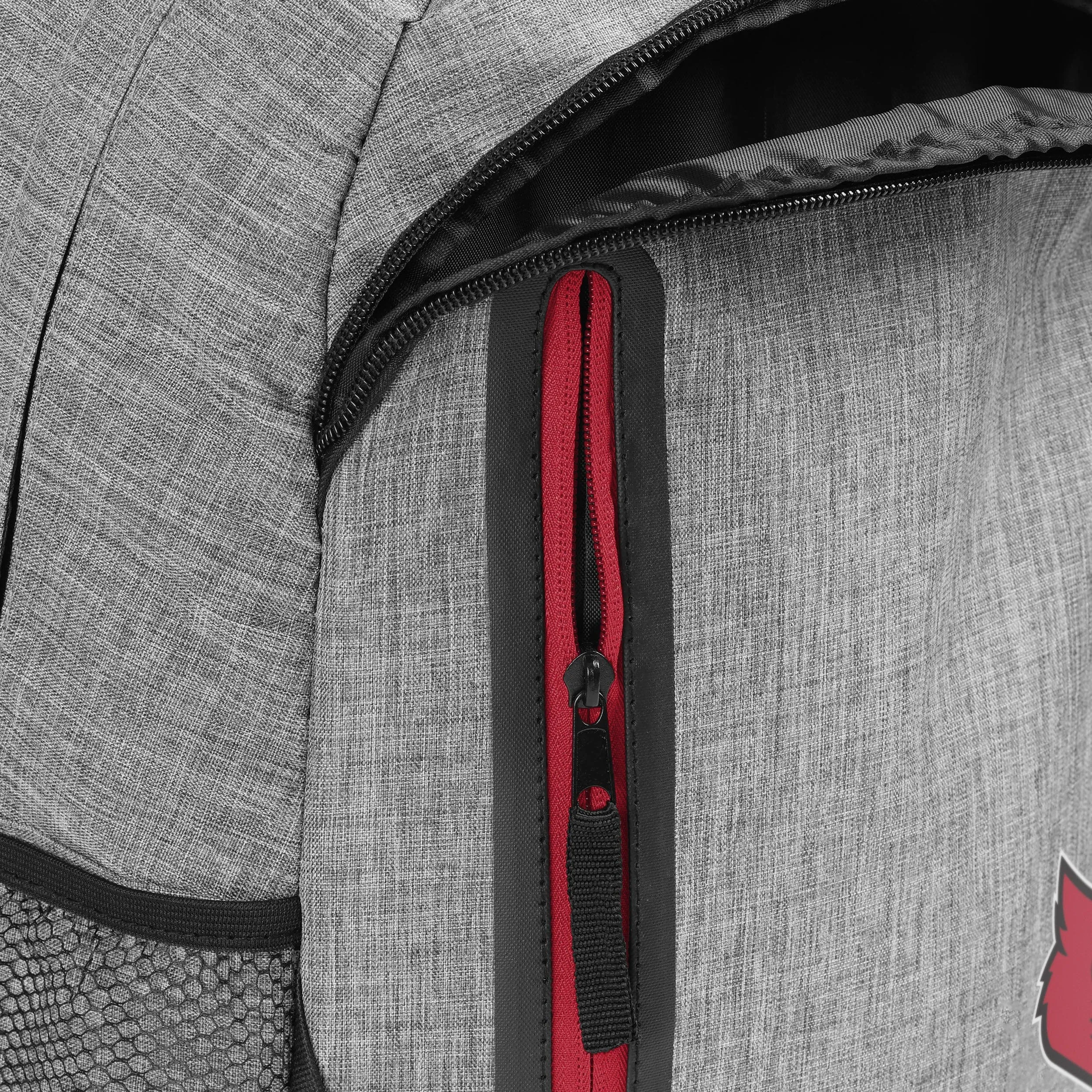 Louisville Cardinals Heather Grey Bold Color Backpack