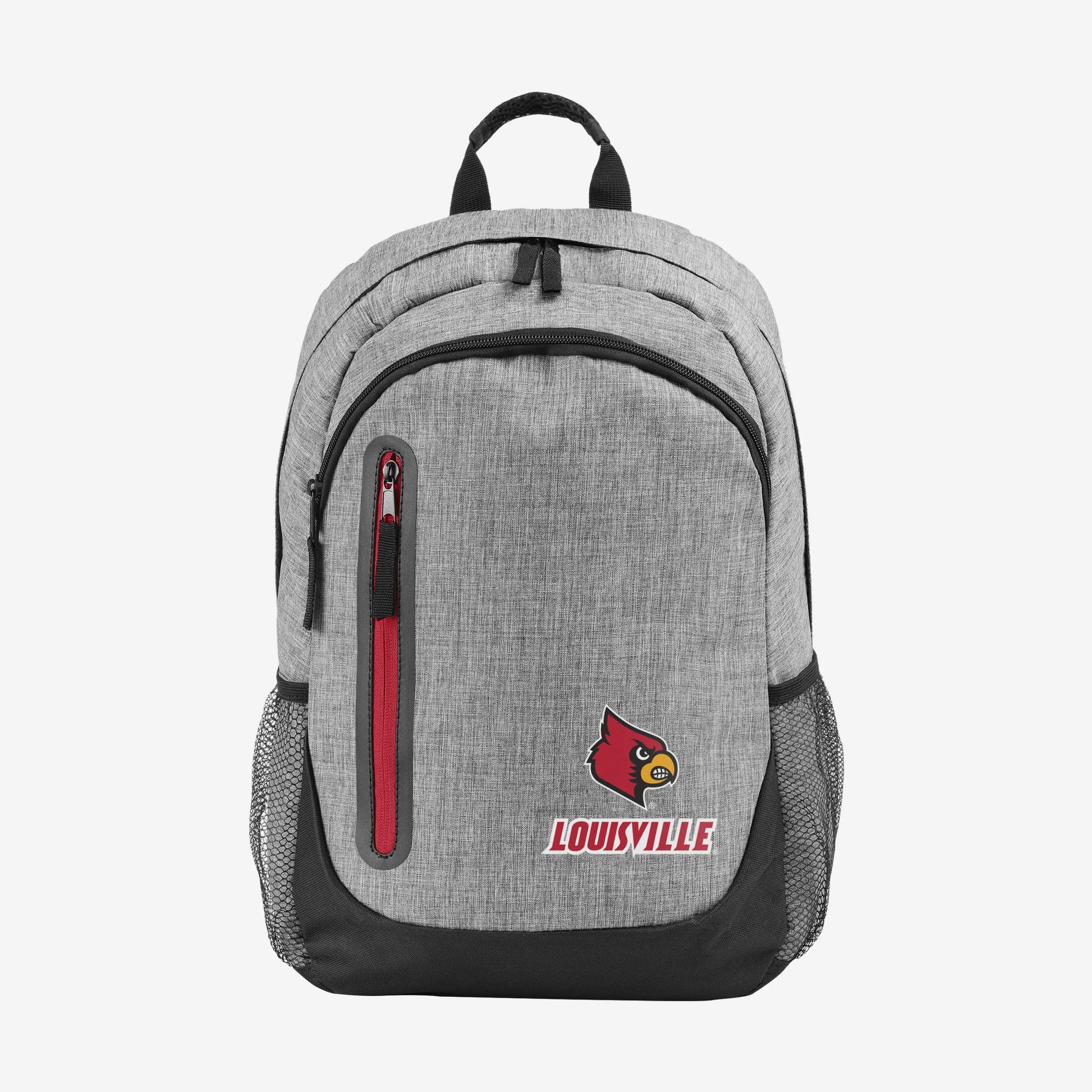 Louisville Cardinals Heather Grey Bold Color Backpack