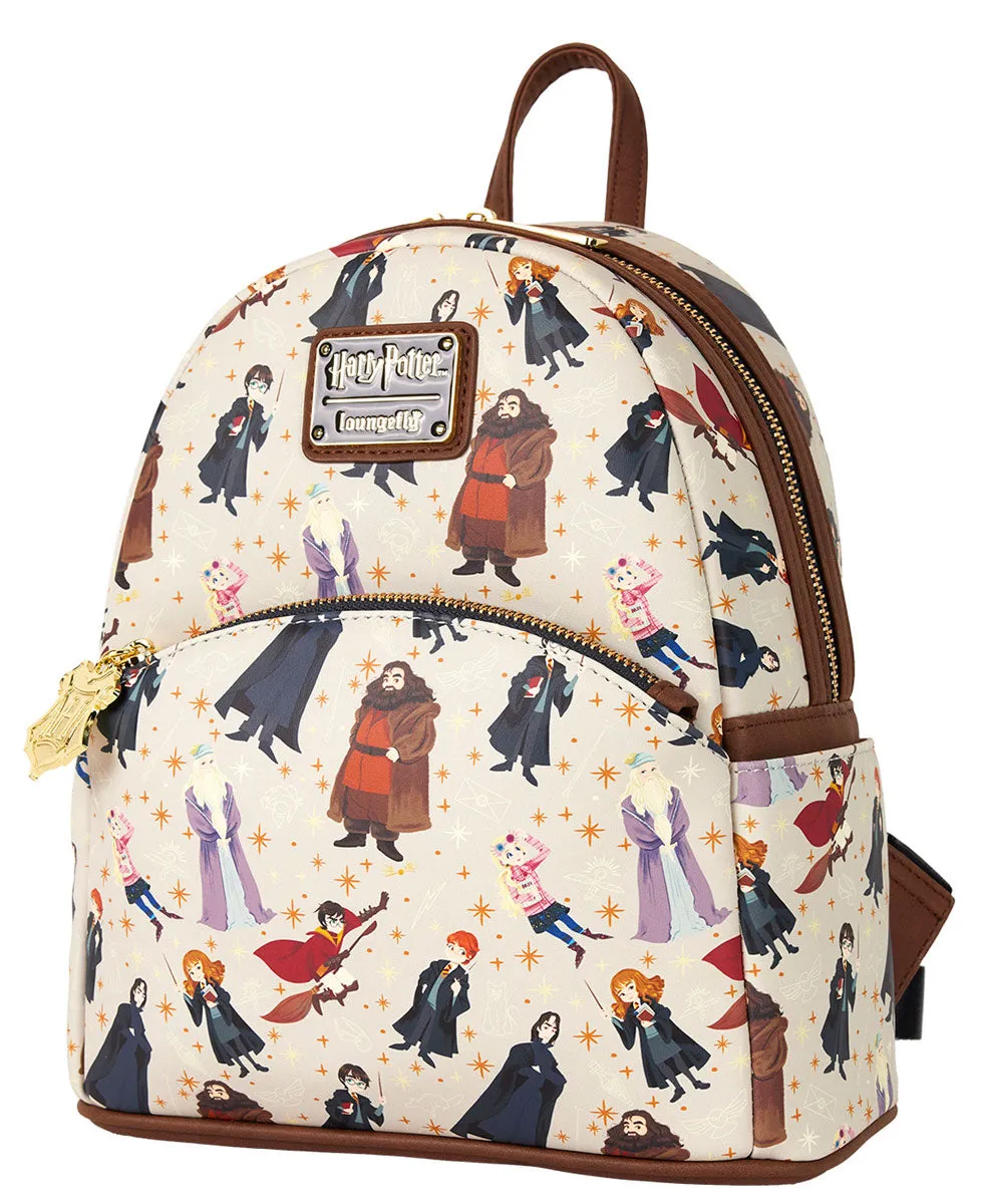 Loungefly Harry Potter All Over Print Mini Backpack