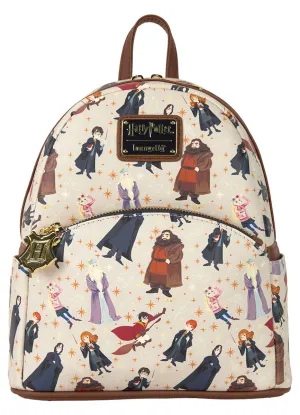 Loungefly Harry Potter All Over Print Mini Backpack