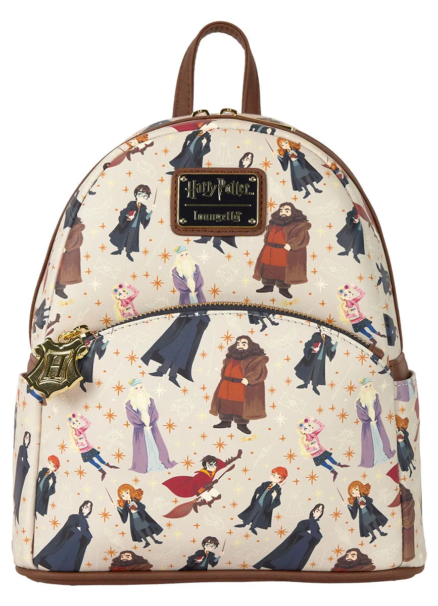 Loungefly Harry Potter All Over Print Mini Backpack